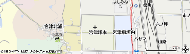 京都府京田辺市宮津塚本周辺の地図
