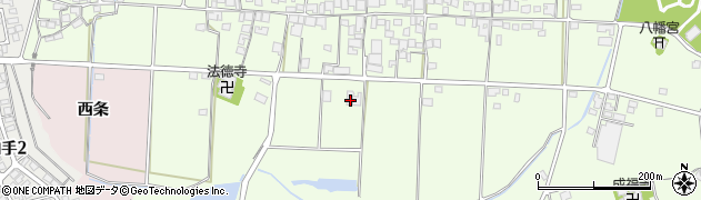 兵庫県加古川市八幡町中西条107周辺の地図