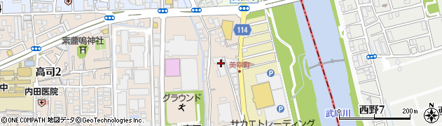 宝塚車検センター周辺の地図
