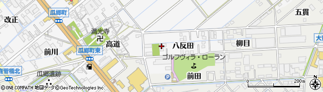愛知県豊橋市瓜郷町八反田22周辺の地図