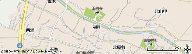 愛知県豊橋市石巻町（寺前）周辺の地図