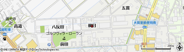 愛知県豊橋市下地町（柳目）周辺の地図