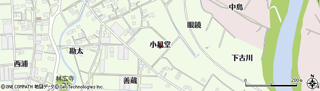 愛知県豊橋市大村町（小見堂）周辺の地図