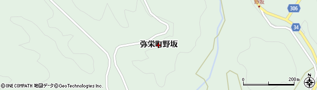 島根県浜田市弥栄町野坂周辺の地図
