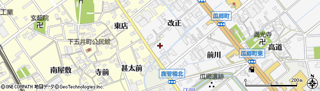 愛知県豊橋市瓜郷町改正21周辺の地図
