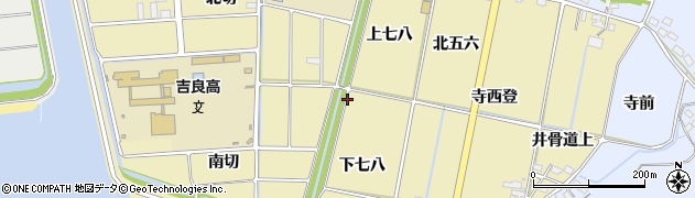 愛知県西尾市吉良町白浜新田周辺の地図