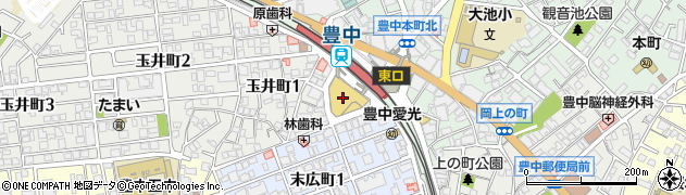 花正商店エトレ豊中店周辺の地図