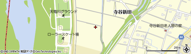 静岡県磐田市寺谷新田周辺の地図