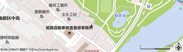 兵庫県姫路市飾磨区中島3300周辺の地図