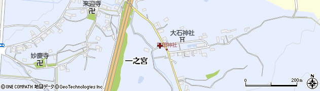 三重県伊賀市一之宮561周辺の地図