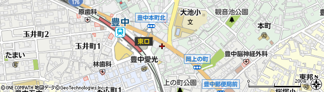 池田泉州銀行豊中支店周辺の地図