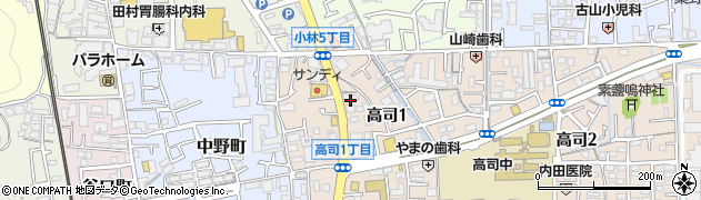 エコリング宝塚店周辺の地図