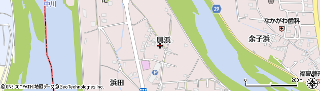 兵庫県姫路市網干区興浜1486周辺の地図