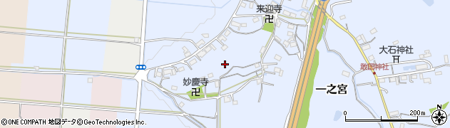三重県伊賀市一之宮周辺の地図