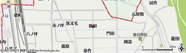 京都府相楽郡精華町菱田新田周辺の地図