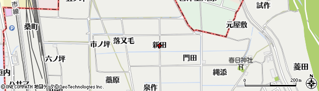 京都府精華町（相楽郡）菱田（新田）周辺の地図