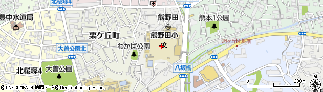 大阪府豊中市赤阪周辺の地図