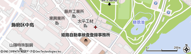兵庫県姫路市飾磨区中島3292周辺の地図