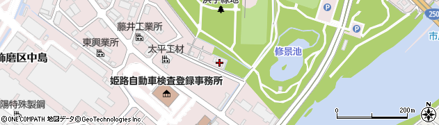 兵庫県姫路市飾磨区中島2399周辺の地図
