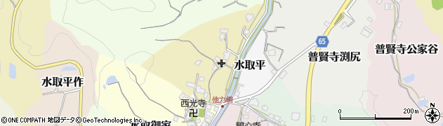 京都府京田辺市水取清水周辺の地図