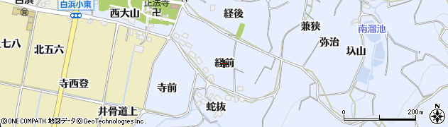 愛知県西尾市吉良町乙川（経前）周辺の地図