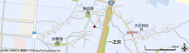 三重県伊賀市一之宮504周辺の地図