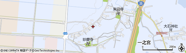 三重県伊賀市一之宮328周辺の地図