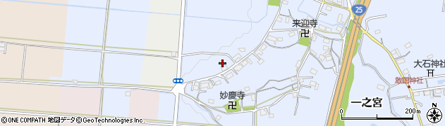三重県伊賀市一之宮301周辺の地図