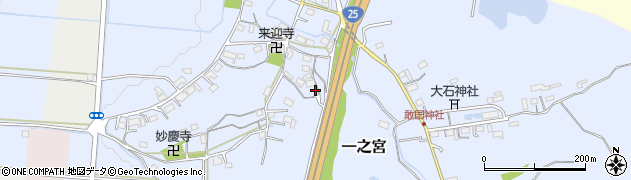 三重県伊賀市一之宮524周辺の地図