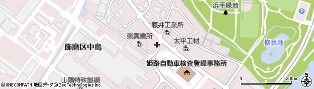 兵庫県姫路市飾磨区中島3327周辺の地図