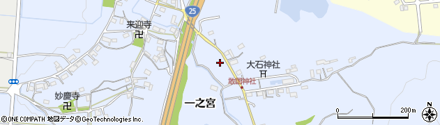 三重県伊賀市一之宮558周辺の地図