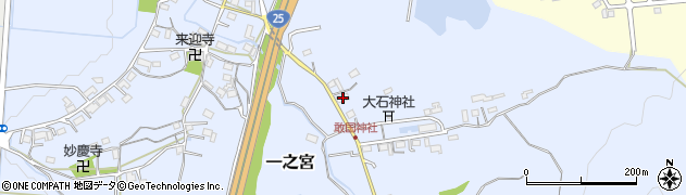 三重県伊賀市一之宮883周辺の地図