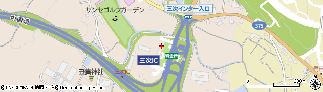 西日本高速道路株式会社　三次料金所周辺の地図