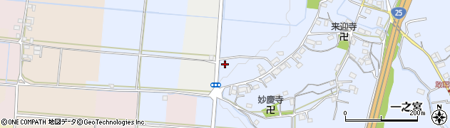 三重県伊賀市一之宮1300周辺の地図
