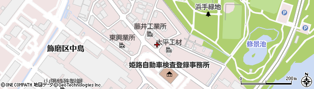 兵庫県姫路市飾磨区中島3369周辺の地図