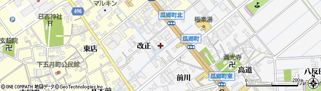 愛知県豊橋市瓜郷町改正29周辺の地図