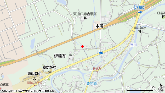〒436-0005 静岡県掛川市伊達方の地図