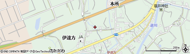 静岡県掛川市伊達方周辺の地図