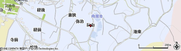 愛知県西尾市吉良町乙川（圦山）周辺の地図