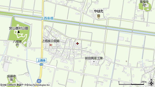 〒675-1204 兵庫県加古川市八幡町上西条の地図