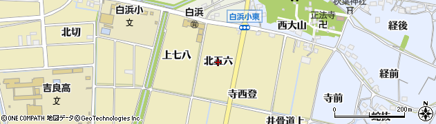 愛知県西尾市吉良町白浜新田（北五六）周辺の地図