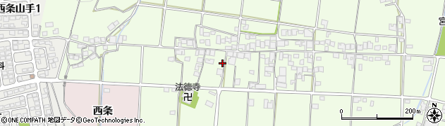 兵庫県加古川市八幡町中西条155周辺の地図