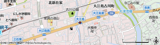 大江島周辺の地図