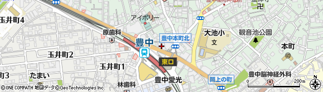 三菱ＵＦＪ銀行豊中庄内支店周辺の地図