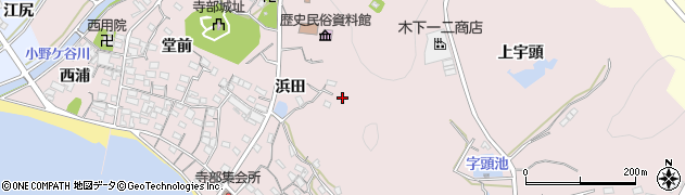 愛知県西尾市寺部町周辺の地図