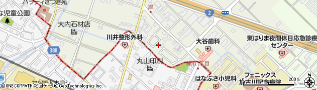 加賀保公園周辺の地図