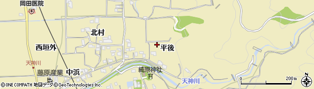 京都府木津川市山城町綺田（平後）周辺の地図