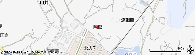 愛知県美浜町（知多郡）北方（阿嶽）周辺の地図