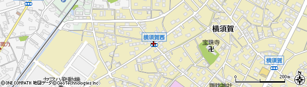 横須賀西周辺の地図