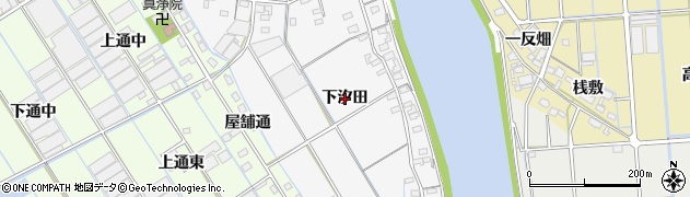 愛知県西尾市一色町松木島（下汐田）周辺の地図